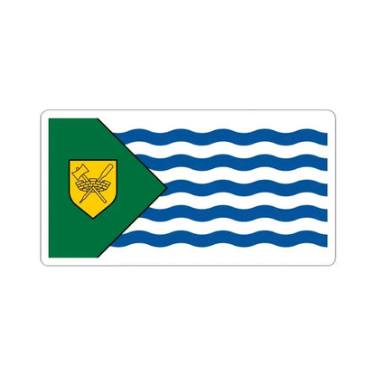 Flag of Vancouver (Canada) STICKER Vinyl Kiss-Cut Decal 3 Inch White - The Sticker Space