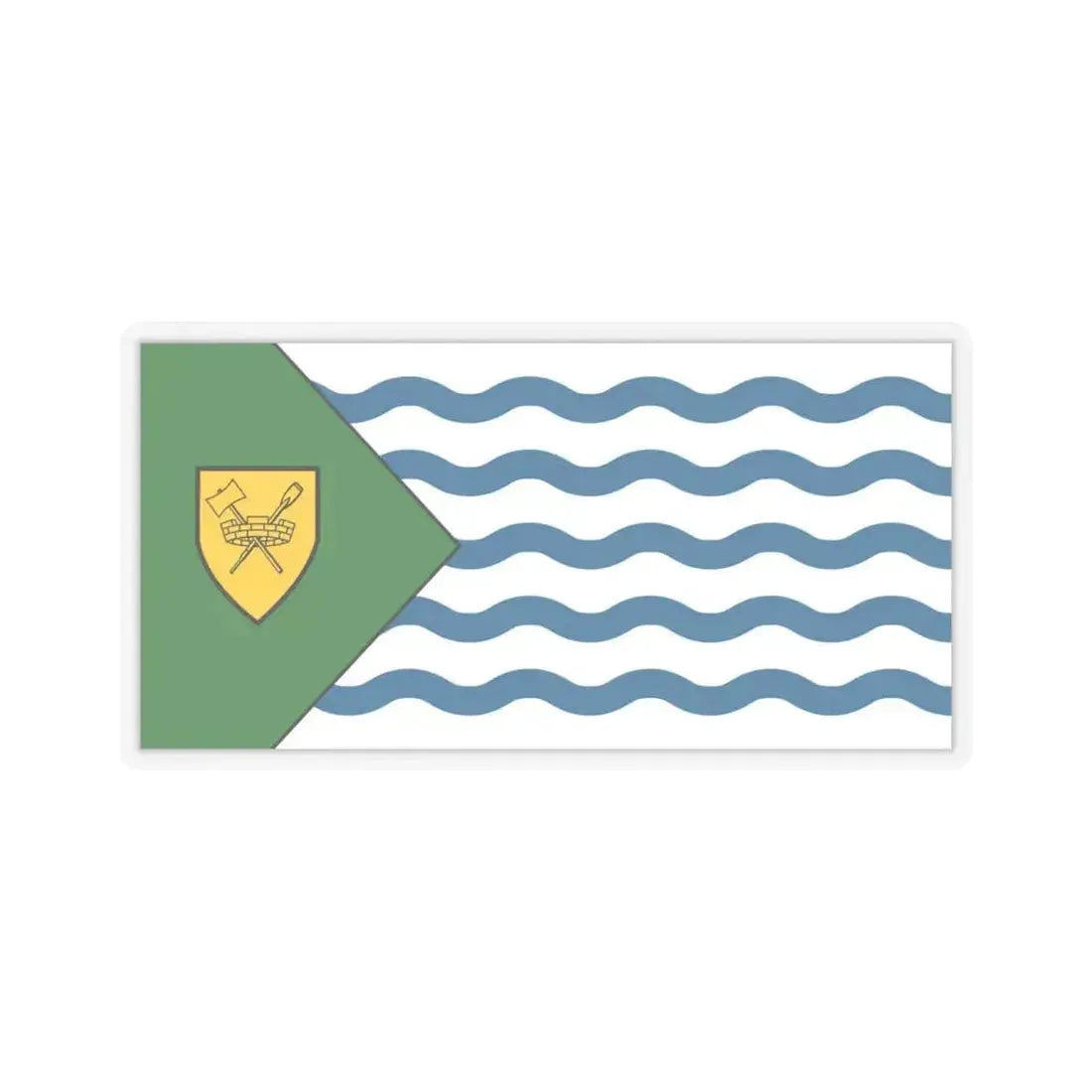 Flag of Vancouver Canada - STICKER Vinyl Kiss-Cut Decal 6 Inch Transparent - The Sticker Space