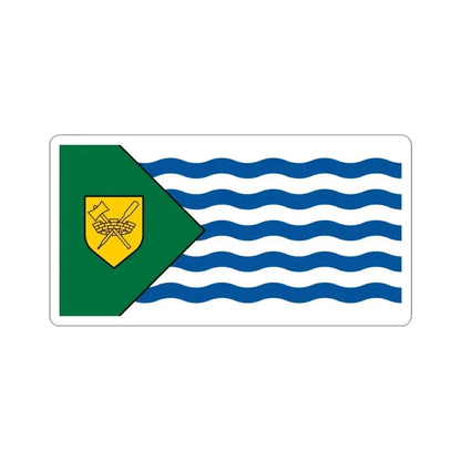 Flag of Vancouver (Canada) STICKER Vinyl Kiss-Cut Decal 6 Inch White - The Sticker Space