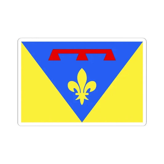 Flag of Var France 2 - STICKER Vinyl Kiss-Cut Decal 2 Inch White - The Sticker Space