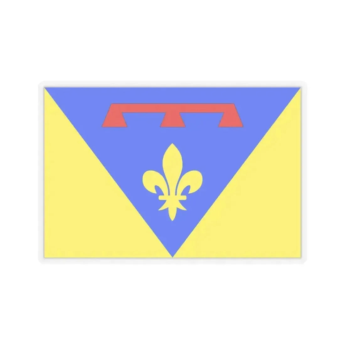 Flag of Var France 2 - STICKER Vinyl Kiss-Cut Decal 3 Inch Transparent - The Sticker Space