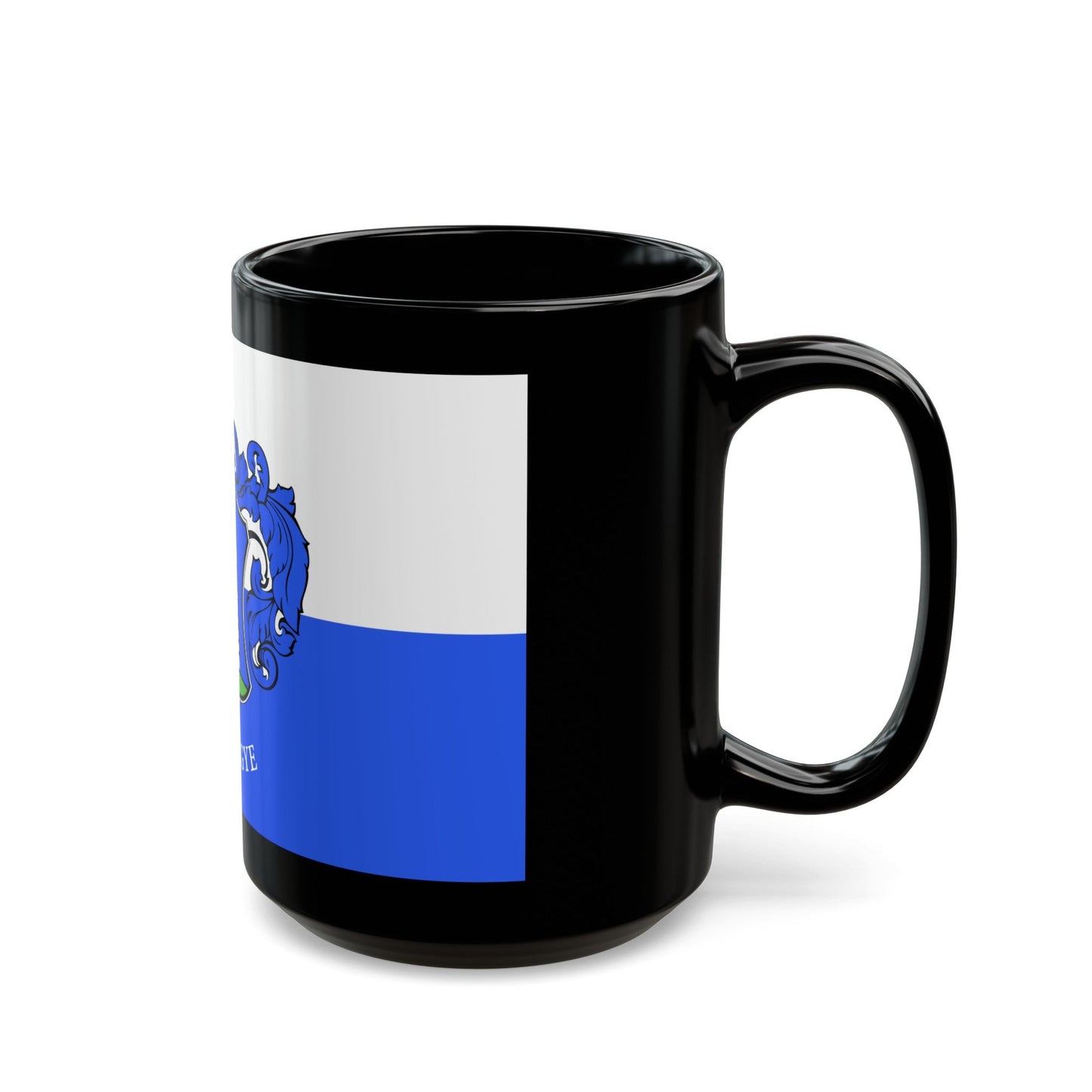 Flag of Vas County Hungary - Black Coffee Mug-The Sticker Space