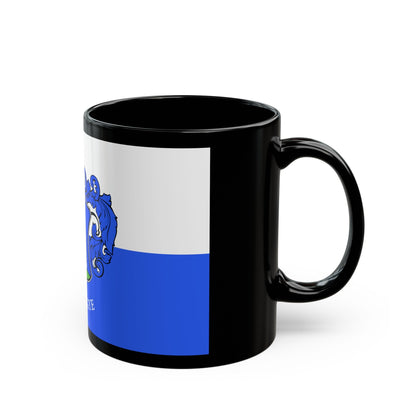 Flag of Vas County Hungary - Black Coffee Mug-The Sticker Space