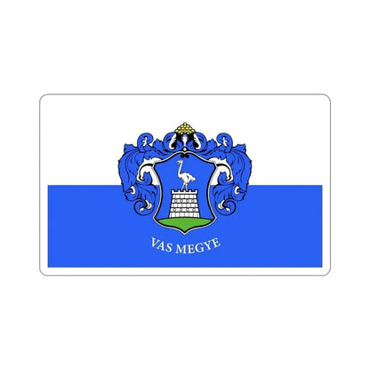 Flag of Vas County Hungary STICKER Vinyl Die-Cut Decal 4 Inch - The Sticker Space