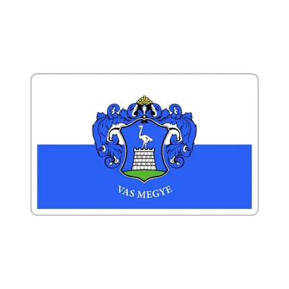 Flag of Vas County Hungary STICKER Vinyl Die-Cut Decal 4 Inch - The Sticker Space