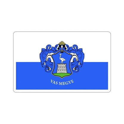 Flag of Vas County Hungary STICKER Vinyl Die-Cut Decal 6 Inch - The Sticker Space