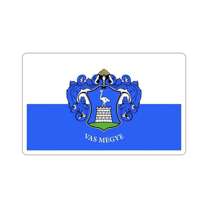 Flag of Vas County Hungary STICKER Vinyl Die-Cut Decal 6 Inch - The Sticker Space