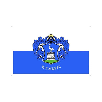 Flag of Vas County Hungary STICKER Vinyl Die-Cut Decal - The Sticker Space