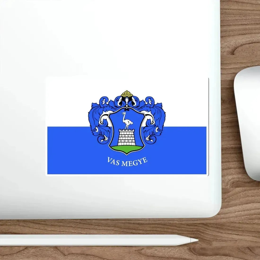 Flag of Vas County Hungary STICKER Vinyl Die-Cut Decal - The Sticker Space