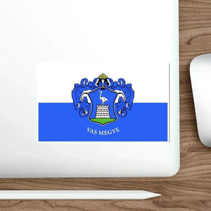 Flag of Vas County Hungary STICKER Vinyl Die-Cut Decal - The Sticker Space