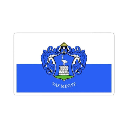 Flag of Vas County Hungary - STICKER Vinyl Kiss-Cut Decal - The Sticker Space