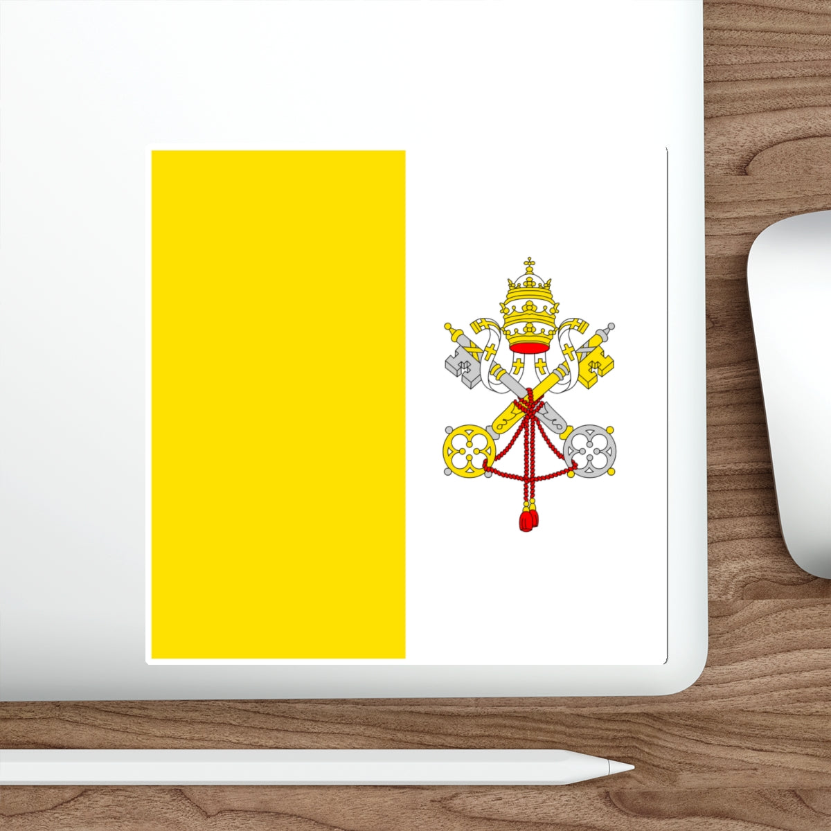 Flag of Vatican City STICKER Vinyl Die-Cut Decal-The Sticker Space