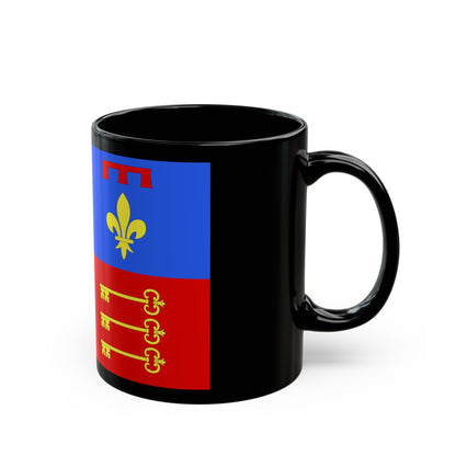 Flag of Vaucluse France 2 - Black Coffee Mug-The Sticker Space