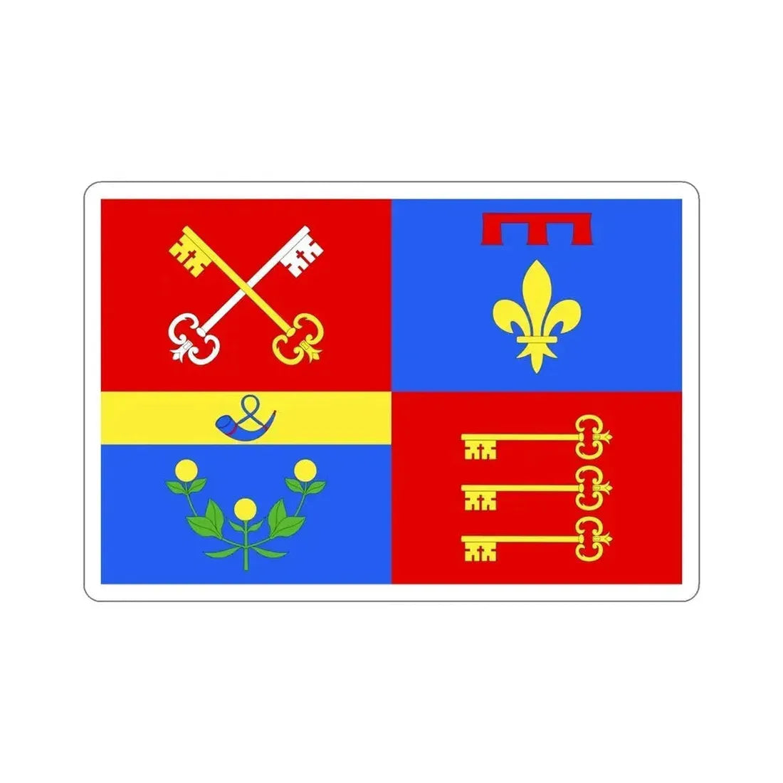 Flag of Vaucluse France 2 STICKER Vinyl Die-Cut Decal 6 Inch - The Sticker Space