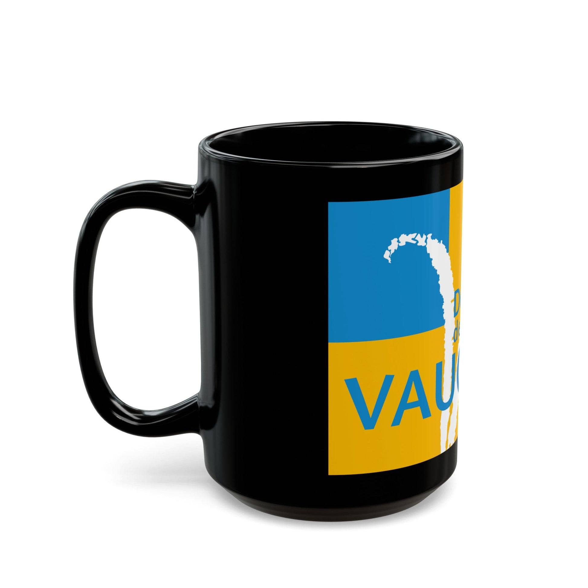 Flag of Vaucluse France - Black Coffee Mug-The Sticker Space