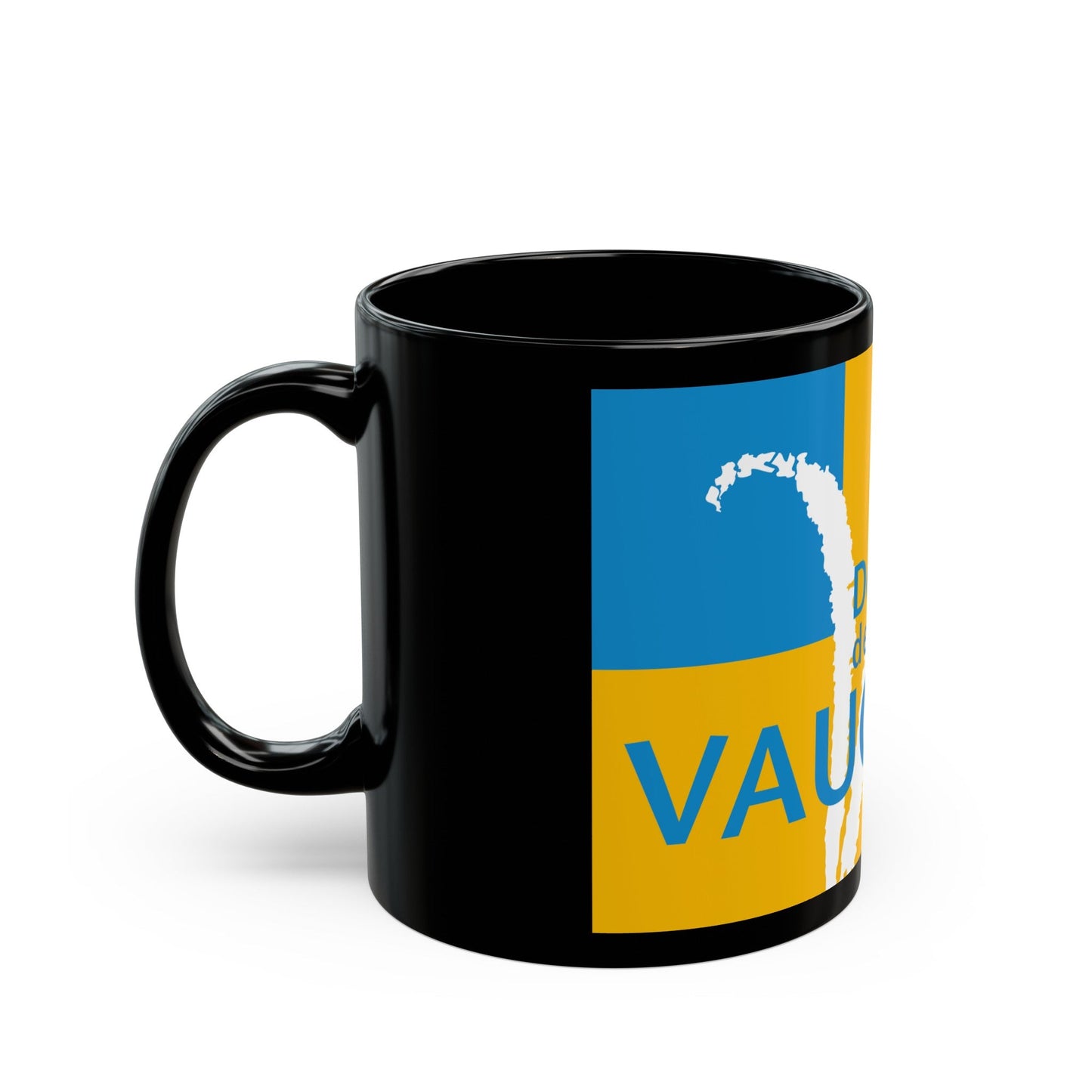 Flag of Vaucluse France - Black Coffee Mug-The Sticker Space