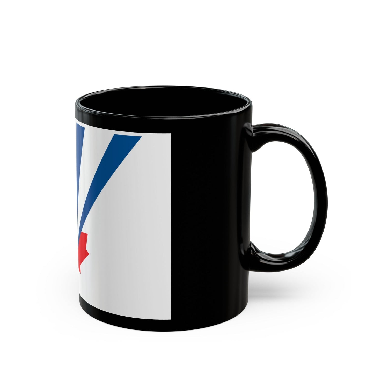 Flag of Vaughan Ontario Canada - Black Coffee Mug-The Sticker Space