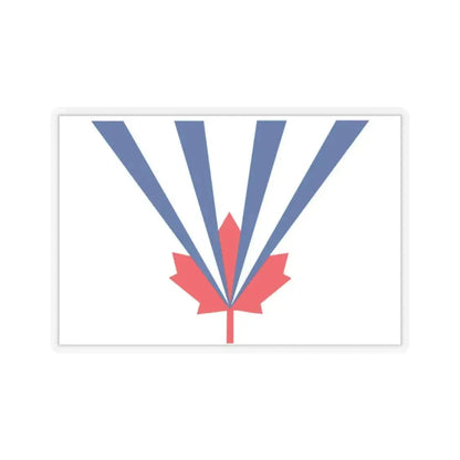 Flag of Vaughan Ontario Canada - STICKER Vinyl Kiss-Cut Decal 2 Inch Transparent - The Sticker Space