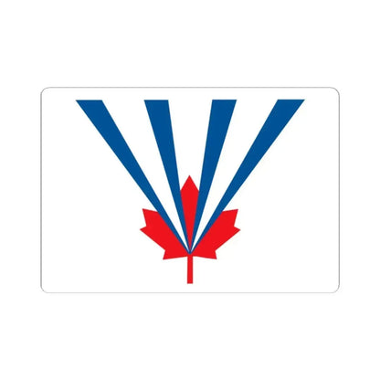 Flag of Vaughan Ontario Canada - STICKER Vinyl Kiss-Cut Decal 2 Inch White - The Sticker Space