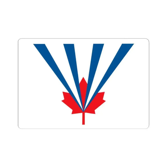 Flag of Vaughan Ontario Canada - STICKER Vinyl Kiss-Cut Decal 2 Inch White - The Sticker Space