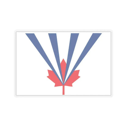 Flag of Vaughan Ontario Canada - STICKER Vinyl Kiss-Cut Decal 3 Inch Transparent - The Sticker Space