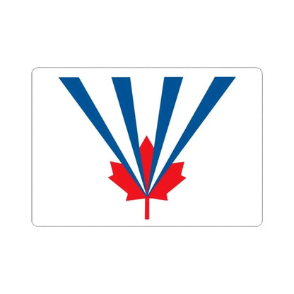 Flag of Vaughan Ontario Canada - STICKER Vinyl Kiss-Cut Decal 3 Inch White - The Sticker Space
