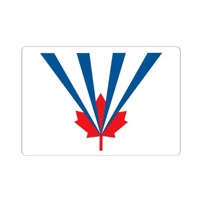 Flag of Vaughan Ontario Canada - STICKER Vinyl Kiss-Cut Decal 4 Inch White - The Sticker Space