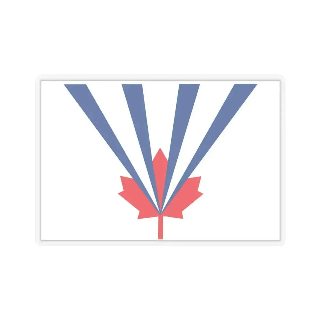 Flag of Vaughan Ontario Canada - STICKER Vinyl Kiss-Cut Decal 6 Inch Transparent - The Sticker Space