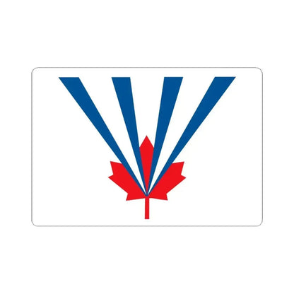 Flag of Vaughan Ontario Canada - STICKER Vinyl Kiss-Cut Decal 6 Inch White - The Sticker Space