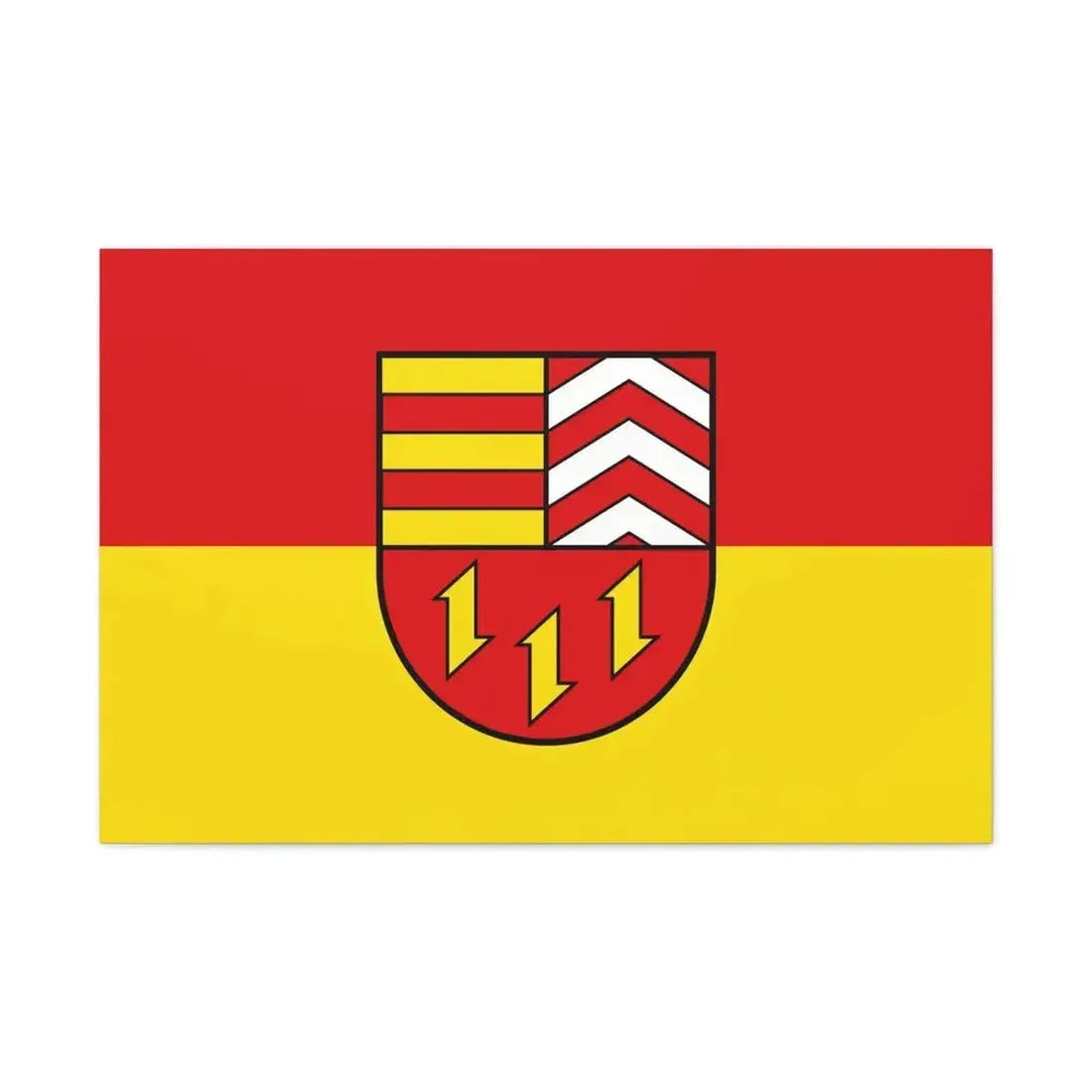 Flag of Vechta Germany - Canvas Wall Art - The Sticker Space