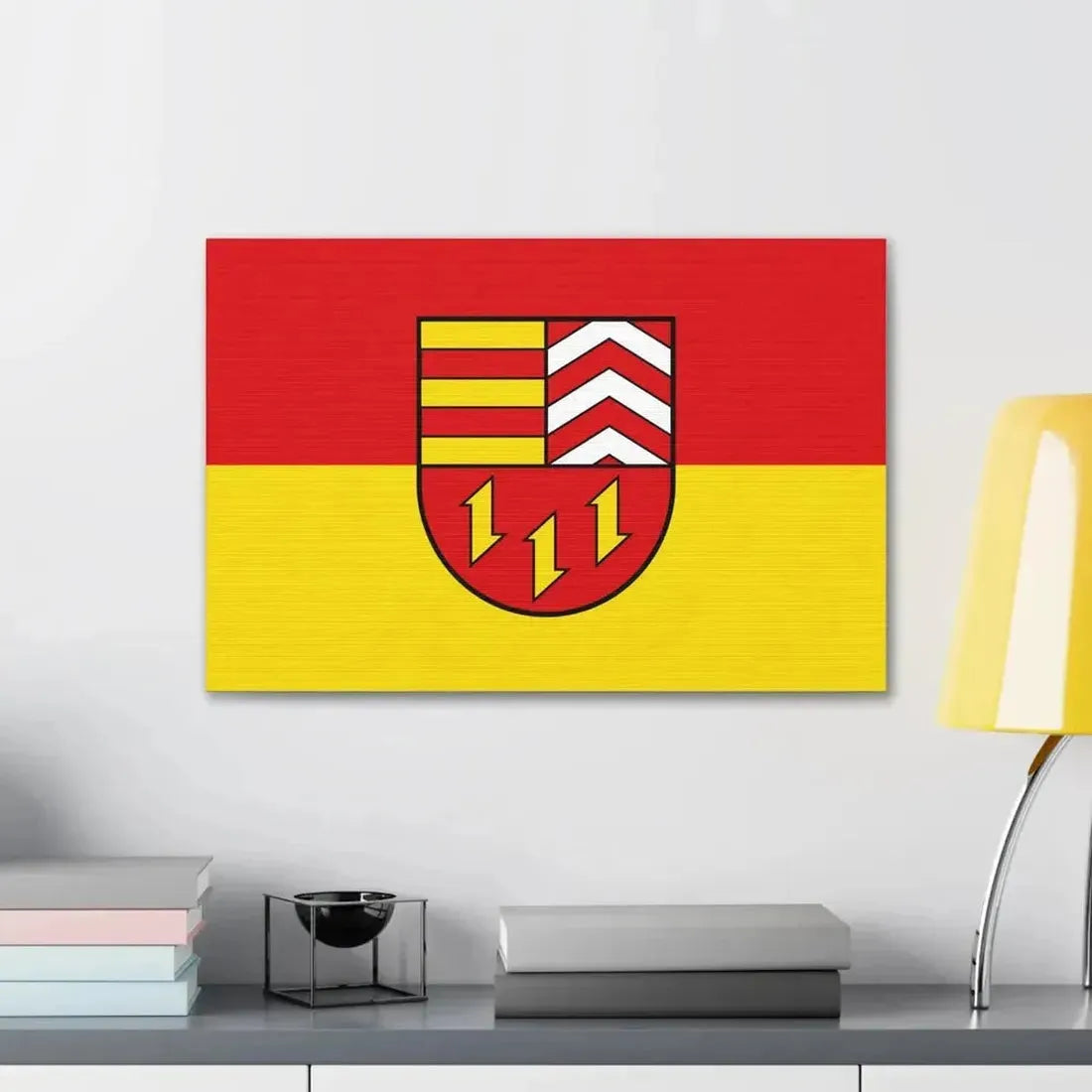 Flag of Vechta Germany - Canvas Wall Art - The Sticker Space
