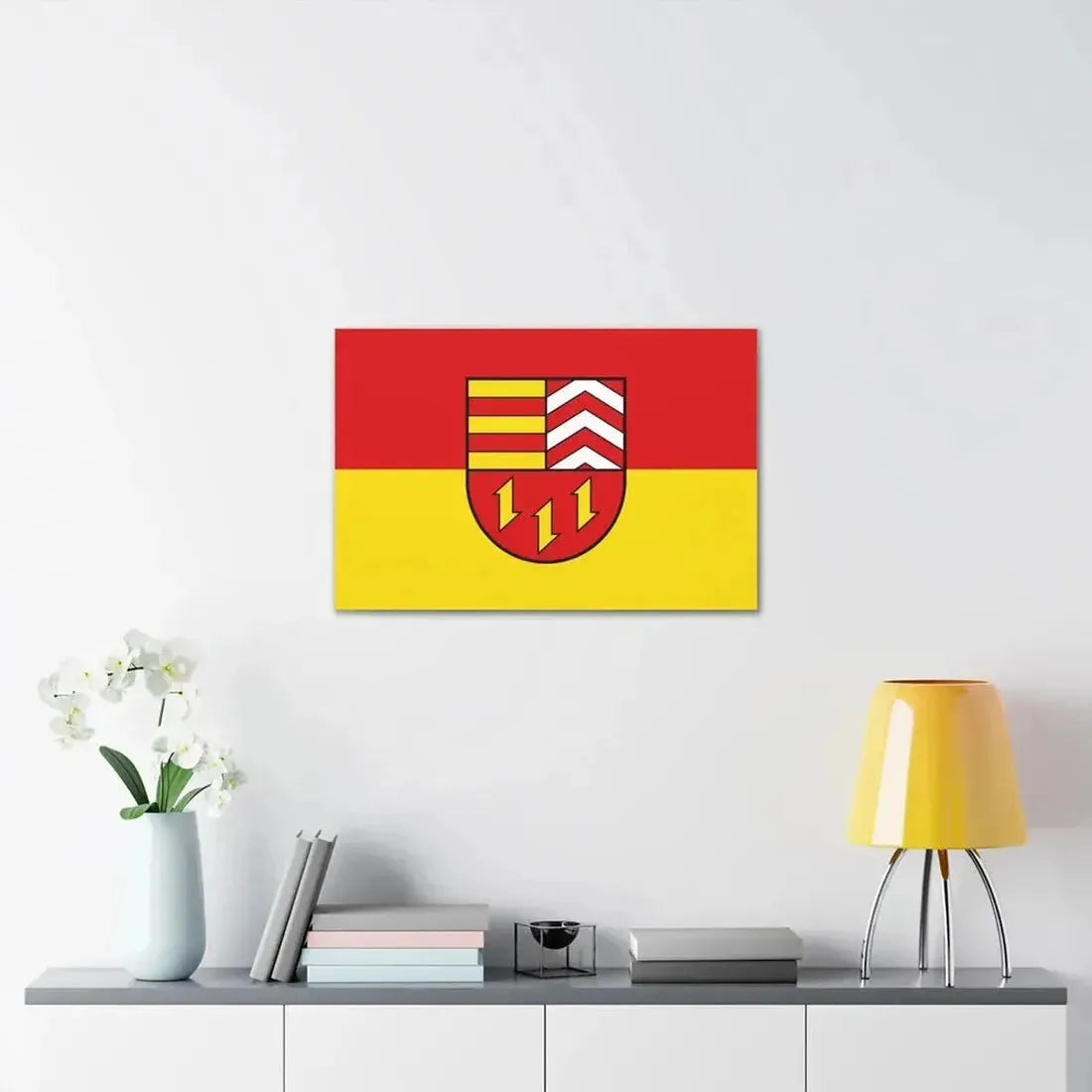 Flag of Vechta Germany - Canvas Wall Art - The Sticker Space
