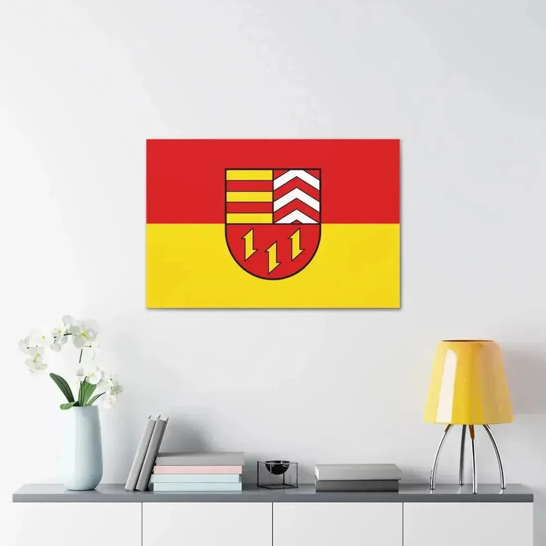Flag of Vechta Germany - Canvas Wall Art - The Sticker Space