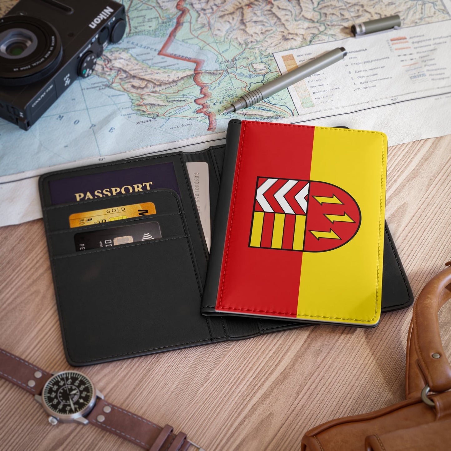 Flag of Vechta Germany - Passport Holder