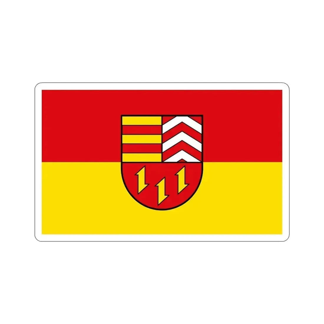 Flag of Vechta Germany STICKER Vinyl Die-Cut Decal 5 Inch - The Sticker Space