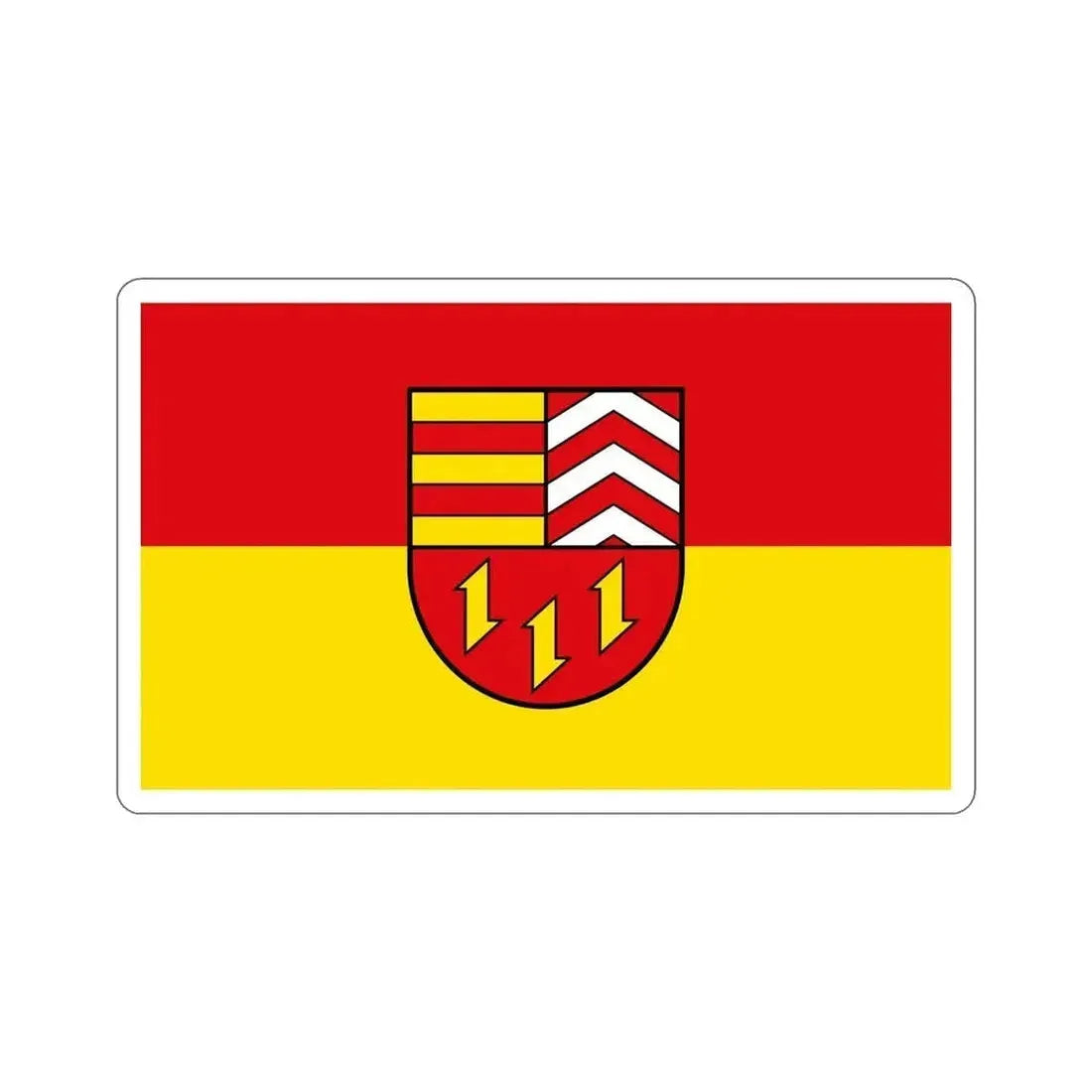Flag of Vechta Germany STICKER Vinyl Die-Cut Decal 6 Inch - The Sticker Space