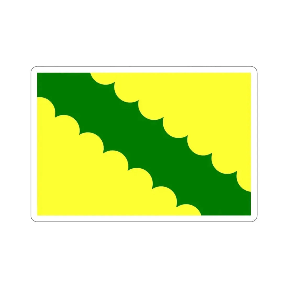 Flag of Vega Baja Puerto Rico STICKER Vinyl Die-Cut Decal 4 Inch - The Sticker Space