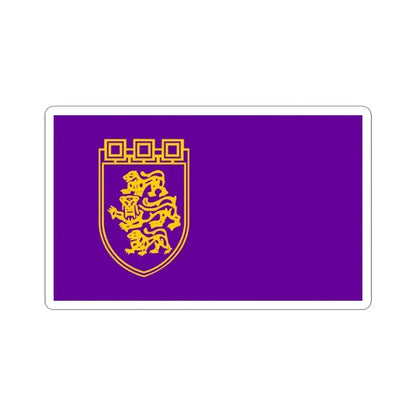 Flag of Veliko Tarnovo (Bulgaria) STICKER Vinyl Kiss-Cut Decal 3 Inch White - The Sticker Space