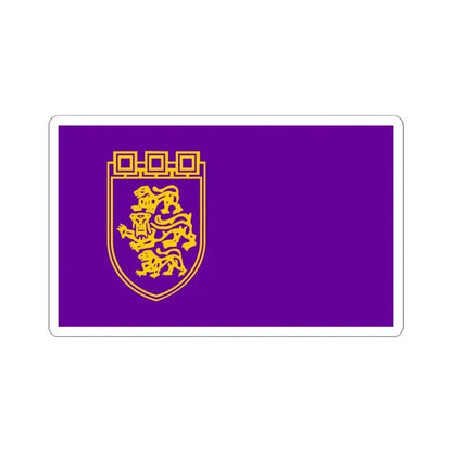 Flag of Veliko Tarnovo (Bulgaria) STICKER Vinyl Kiss-Cut Decal 4 Inch White - The Sticker Space