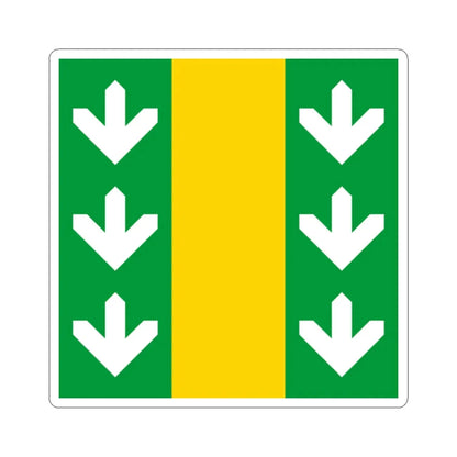 Flag of Velyki Birky (Ukraine) STICKER Vinyl Kiss-Cut Decal 2 Inch White - The Sticker Space