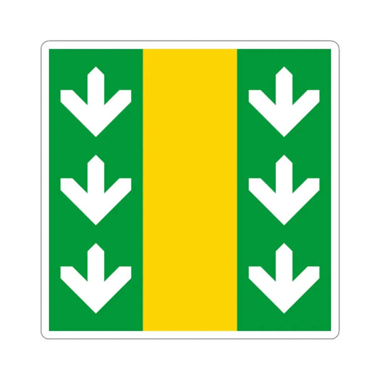 Flag of Velyki Birky (Ukraine) STICKER Vinyl Kiss-Cut Decal 2 Inch White - The Sticker Space