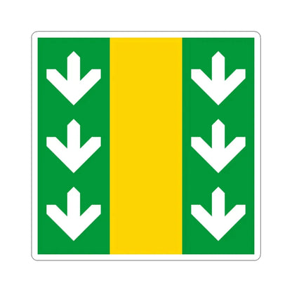 Flag of Velyki Birky (Ukraine) STICKER Vinyl Kiss-Cut Decal 3 Inch White - The Sticker Space