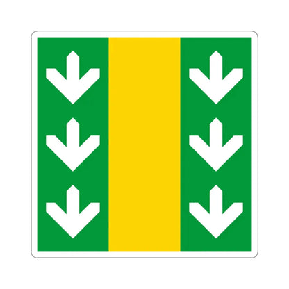 Flag of Velyki Birky (Ukraine) STICKER Vinyl Kiss-Cut Decal 4 Inch White - The Sticker Space