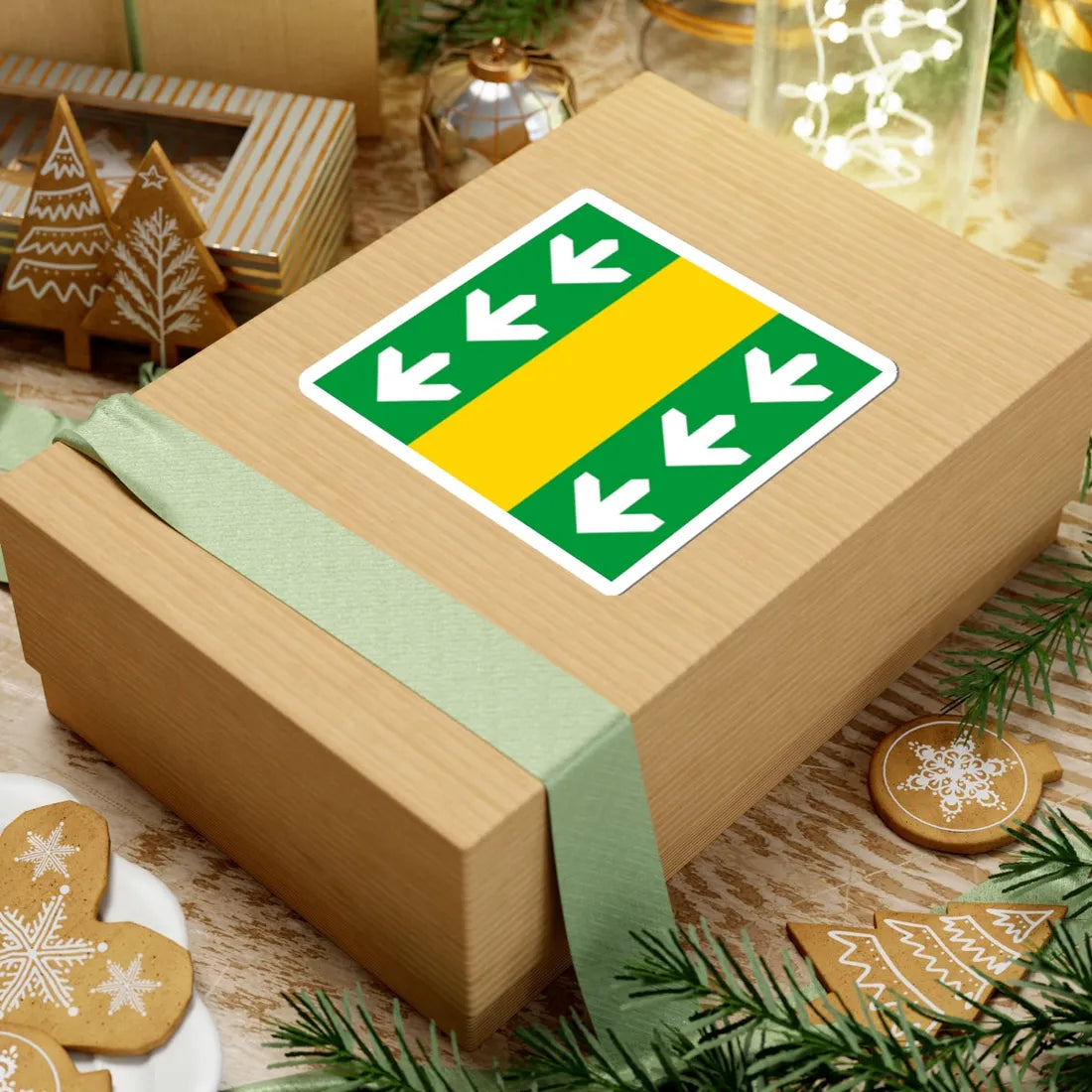 Flag of Velyki Birky (Ukraine) STICKER Vinyl Kiss-Cut Decal - The Sticker Space