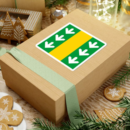 Flag of Velyki Birky (Ukraine) STICKER Vinyl Kiss-Cut Decal - The Sticker Space