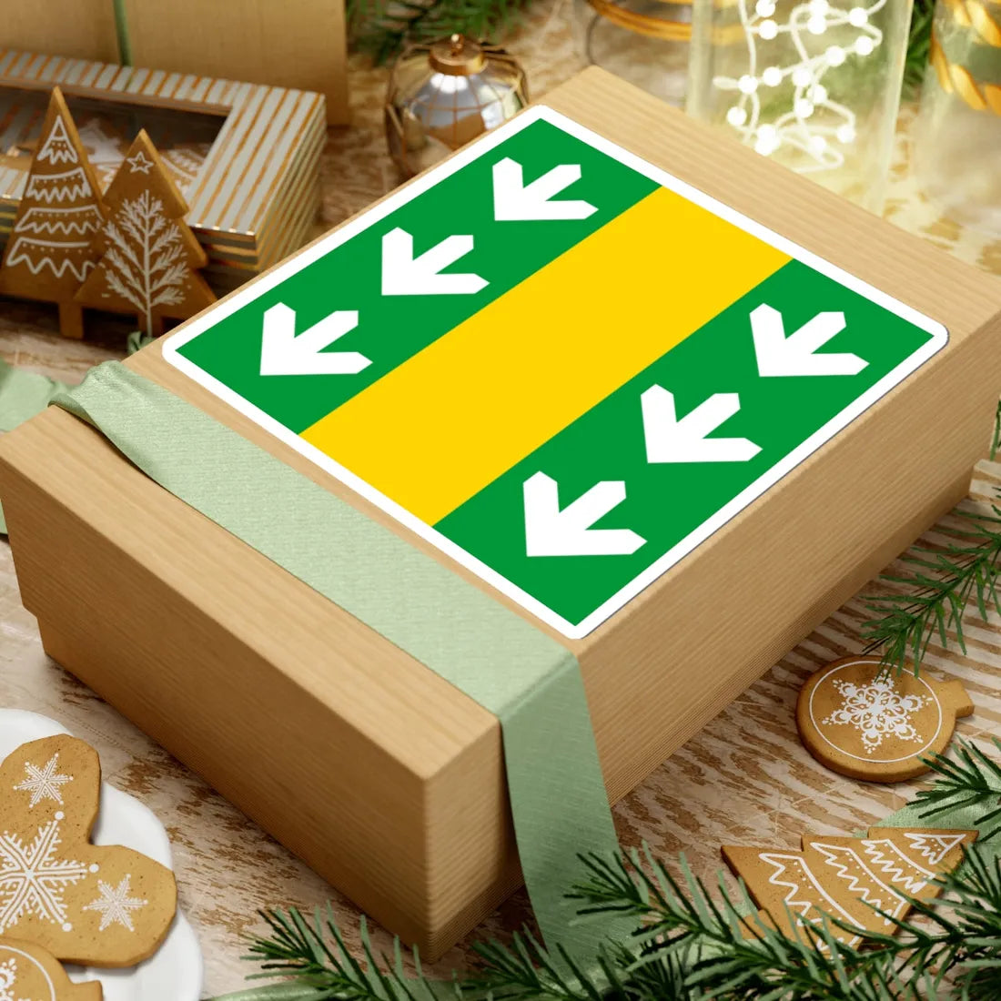 Flag of Velyki Birky (Ukraine) STICKER Vinyl Kiss-Cut Decal - The Sticker Space