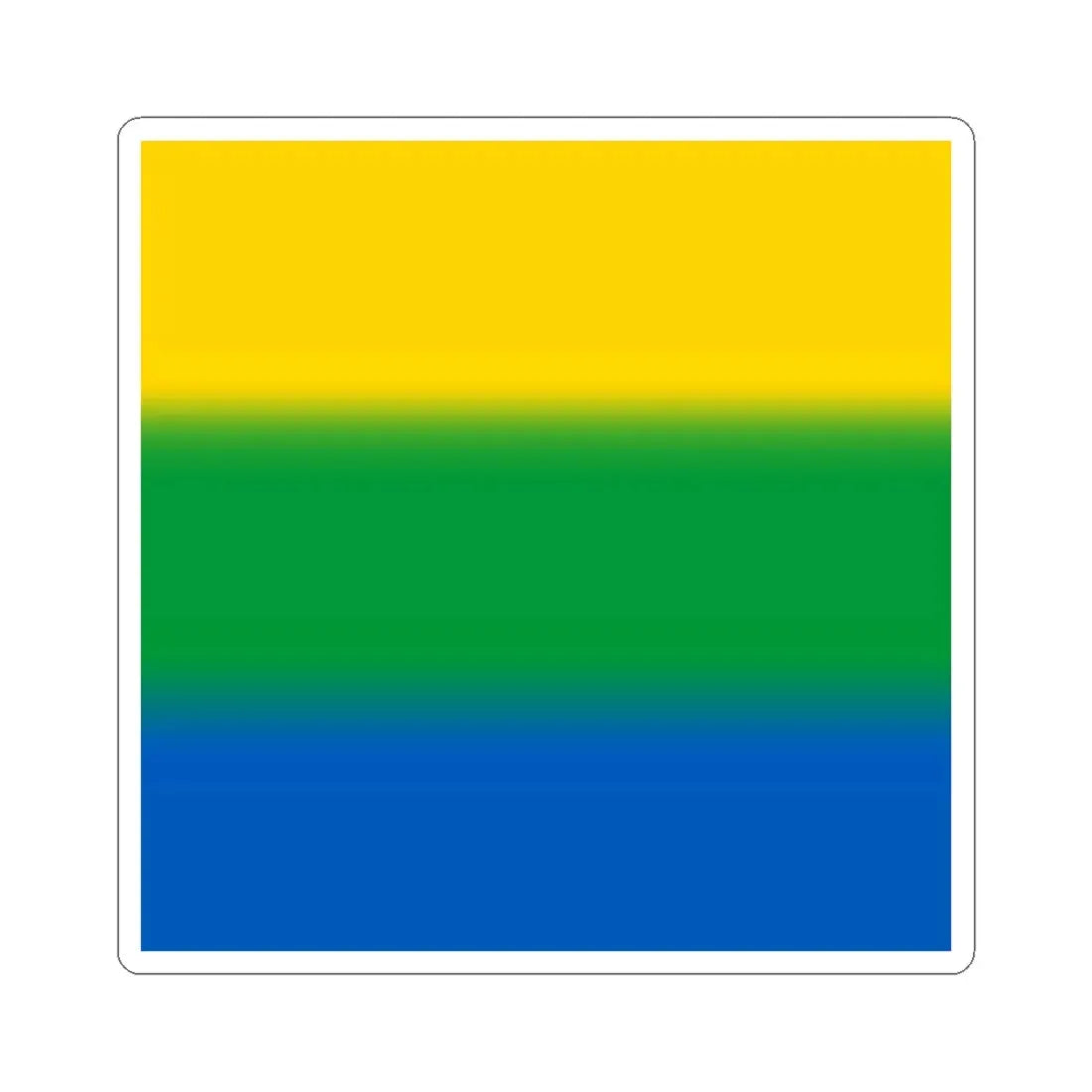 Flag of Velykyi Yablunets (Ukraine) STICKER Vinyl Kiss-Cut Decal 2 Inch White - The Sticker Space