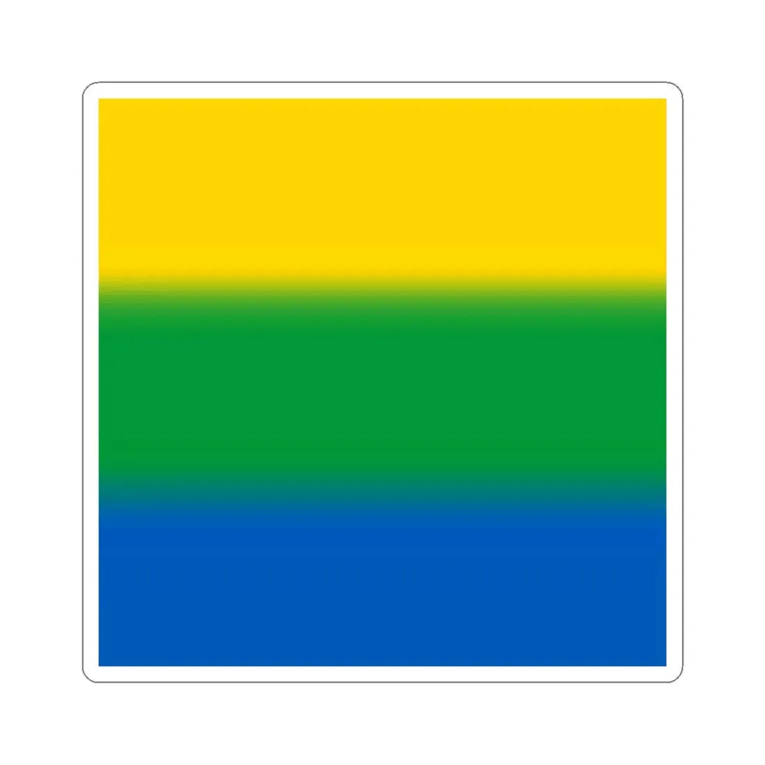 Flag of Velykyi Yablunets (Ukraine) STICKER Vinyl Kiss-Cut Decal 3 Inch White - The Sticker Space