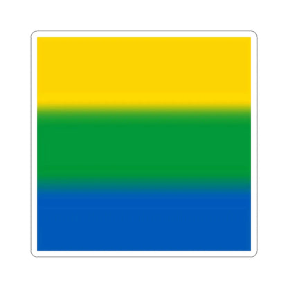 Flag of Velykyi Yablunets (Ukraine) STICKER Vinyl Kiss-Cut Decal 3 Inch White - The Sticker Space