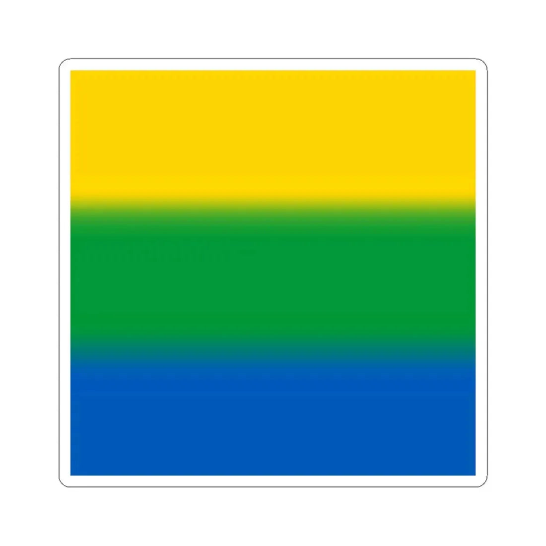 Flag of Velykyi Yablunets (Ukraine) STICKER Vinyl Kiss-Cut Decal 4 Inch White - The Sticker Space